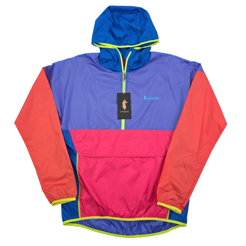 Cotopaxi Teca Half-Zip Windbreaker Unisex WXL ML Berry Berry Colorblock Gorpcore